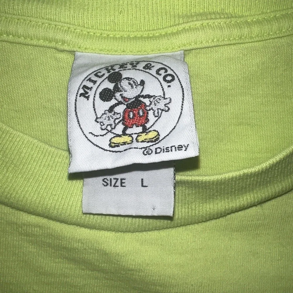 VTG Donald Duck Disney T Shirt Men's Size L Green Pocket Tee 90s S/S Mickey & Co